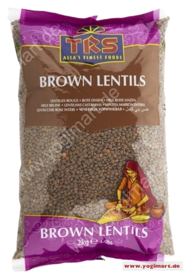 Bild von TRS Lentils Whole Brown (Masoor) 2 KG