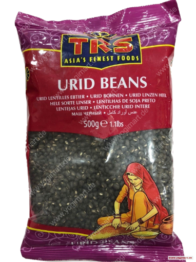 Bild von TRS Urid Whole (Urid Beans) 500G