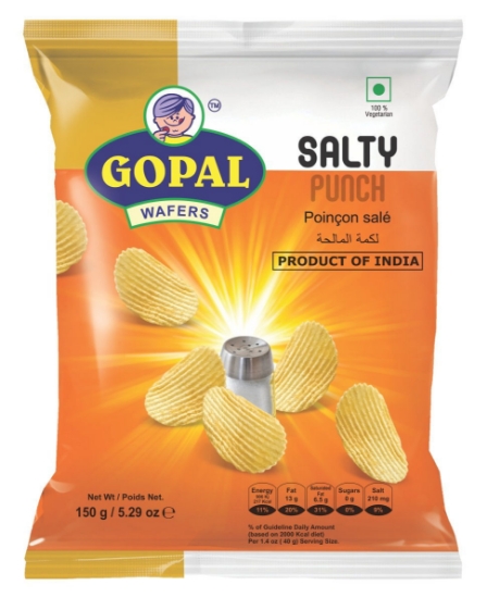 Bild von GOPAL WAFERS SALTY PUNCH 150g