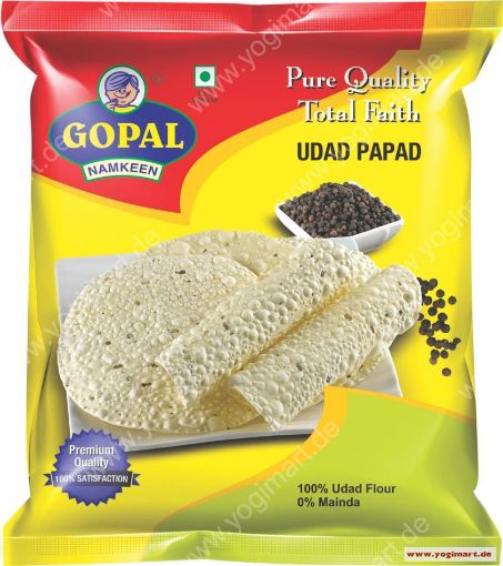 Bild von GOPAL Udad Papad Double Black Pepper 200g