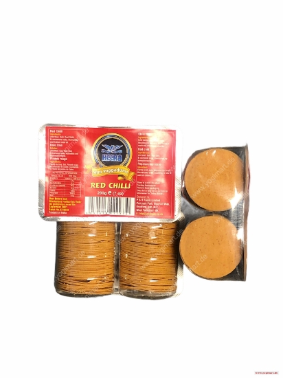 Bild von Heera Mini Papadums Red Chilli 200g