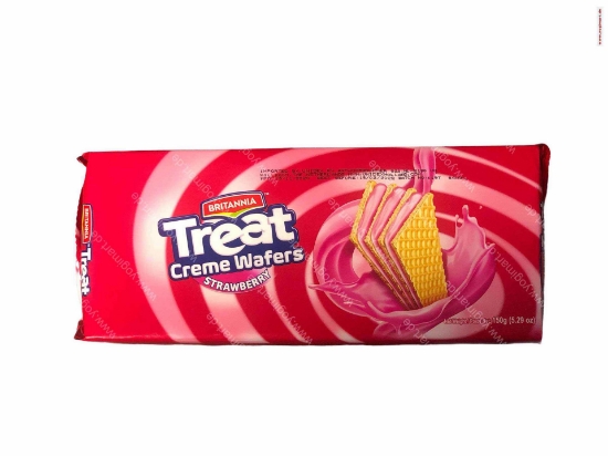 Bild von Britannia Treat Creme Wafers Strawberry 150g