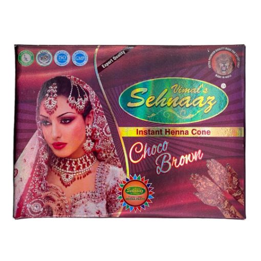 Bild von Vimal's Sehnaaz Choco Brown Henna Cone 25g - Exp 30.08.2025