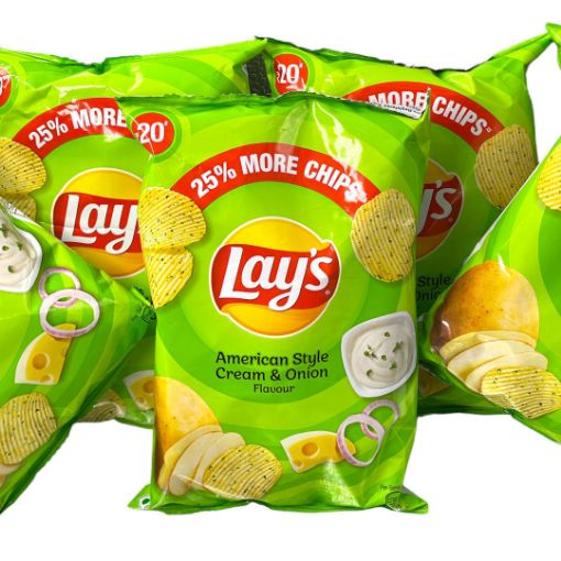 Bild von Lay's American Style Cream & Onion Potatoes Chips 52g - Exp 03.04.2026
