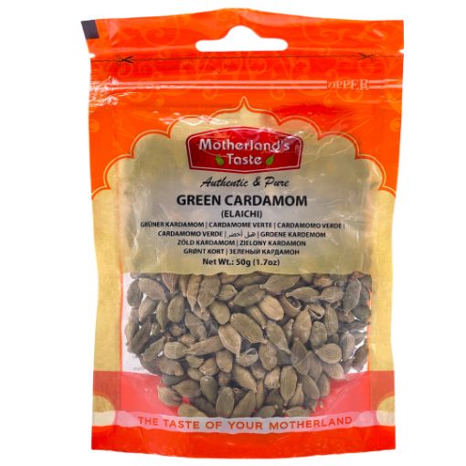 Bild von Motherland's Taste Green Cardamoms 50G - Exp 25.08.2025