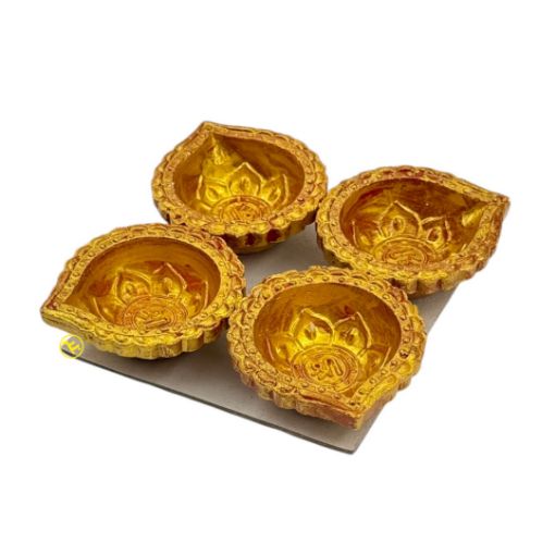 Bild von Premium Diya Golden 4 pcs.