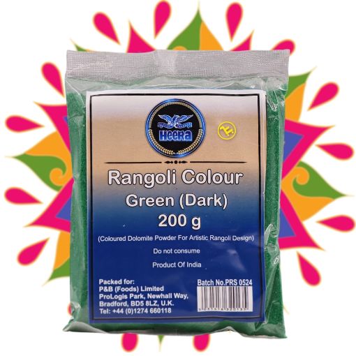 Bild von Heera Dark Green Rangoli Colour 200g 