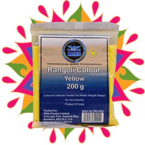 Bild von Heera Yellow Rangoli Colour 200g