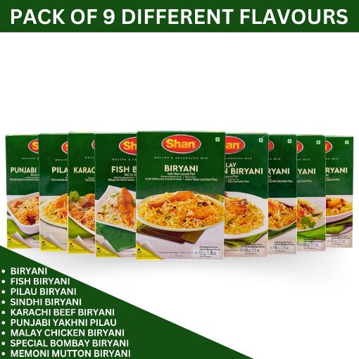 Bild von Shan Pack of 9 Biryani Diffrent Flavours