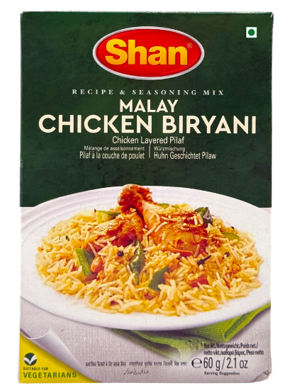 Bild von SHAN Biryani Chicken (Malay) 60G ( Gewürzzbereitung für Reisgerichte mit Malay-Huhn)