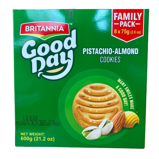 Bild von Britannia Good Day Pistachio & Almond Cookies Stay Fresh Pack 231g - Exp  06.05.2026